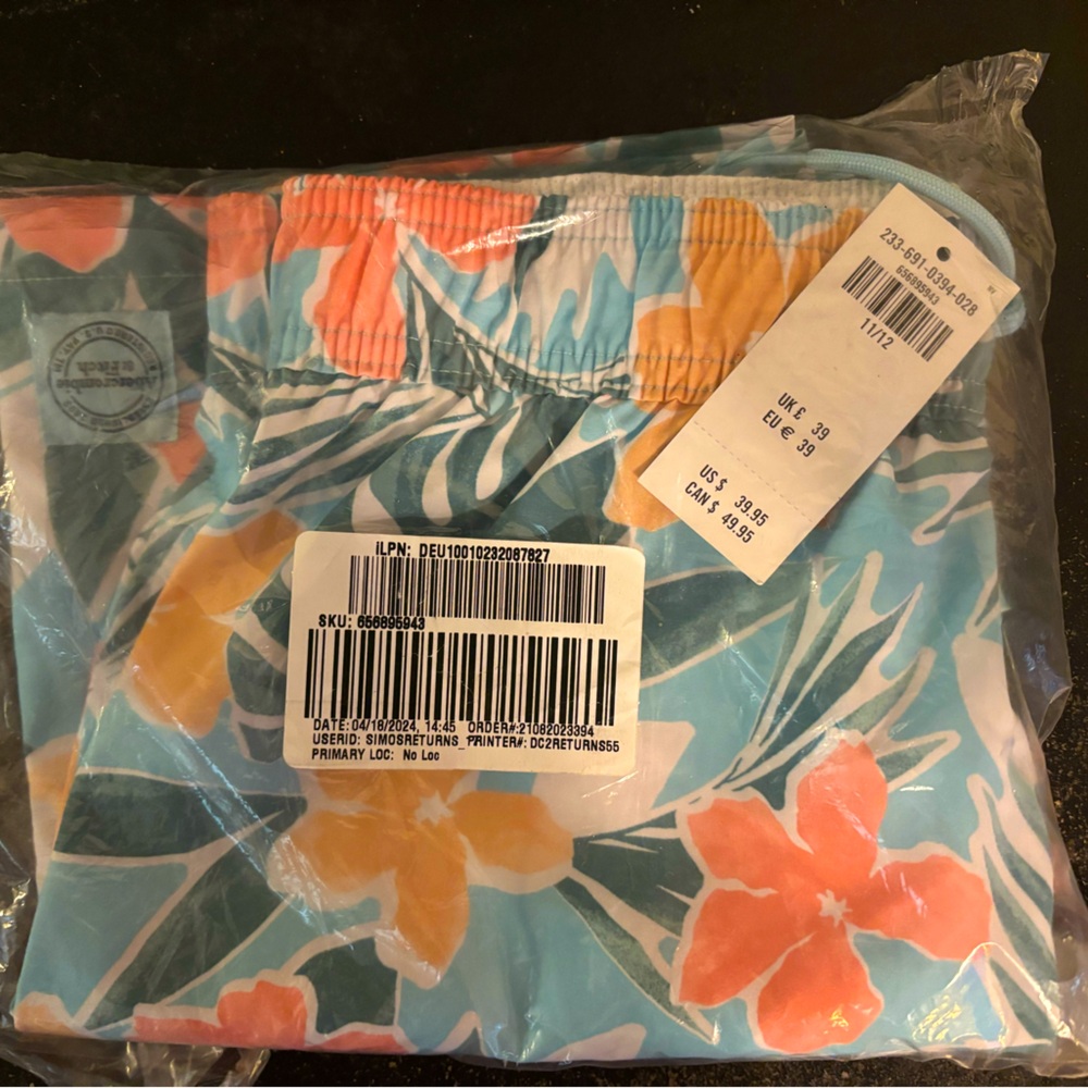 Boys size 11/12 Abercrombie & Fitch swimming trunks BRAND NEW still in plastic